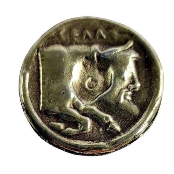 Vintage Ceaa Copy Of Ancient Greek Coin - Picture 2 of 5